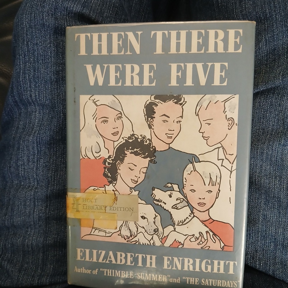 Then There Were Five Elizabeth Enright 1944 Hardback  DustJacket Library Edition